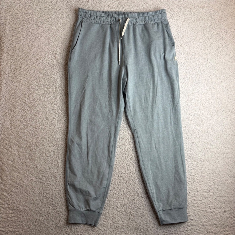 Vuori Ponto Performance Jogger Light Blue Heather DreamKnit VW303 Mens Large